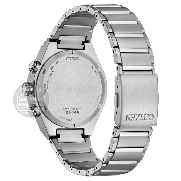 Citizen CA4690-51E horloge Eco-Drive Chrono Titanium Zwart - Afbeelding 4
