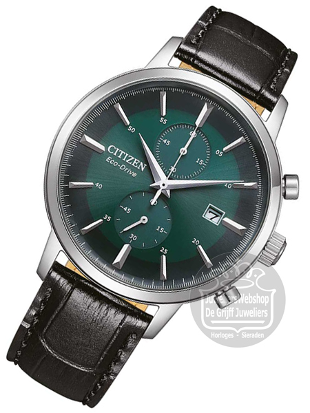 Citizen CA7069-24X horloge Eco-Drive Chrono Staal Groen - Afbeelding 3