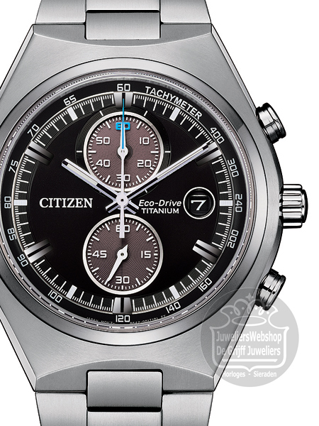 Citizen CA7090-87E horloge Eco-Drive Chrono Zwart Titanium - Afbeelding 2