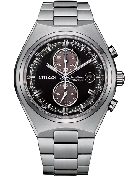 Citizen CA7090-87E horloge Eco-Drive Chrono Zwart Titanium