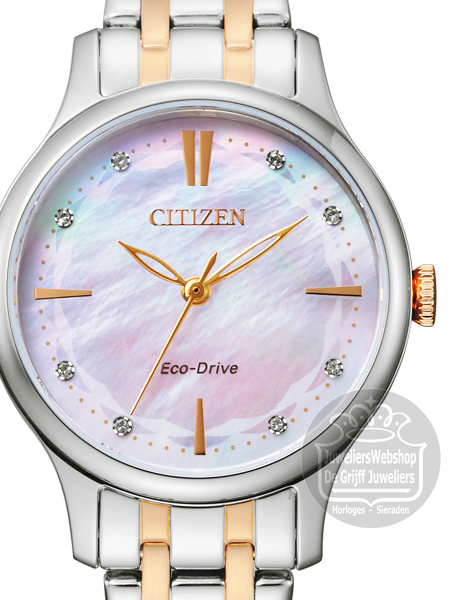 Citizen EM0896-89Y horloge dames Eco-Drive Bi Color - Afbeelding 2