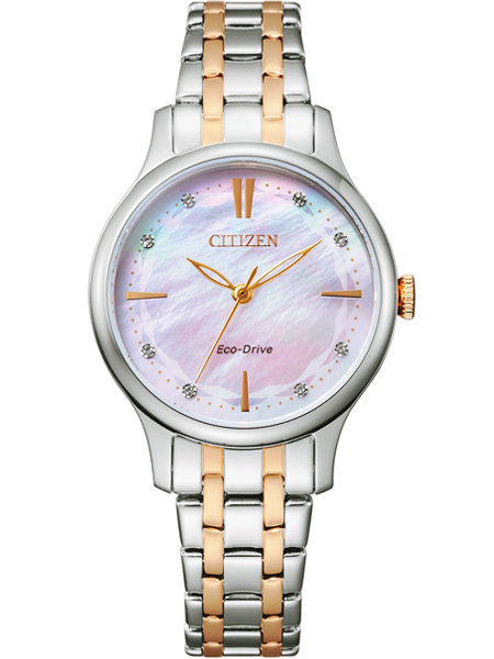 Citizen EM0896-89Y horloge dames Eco-Drive Bi Color