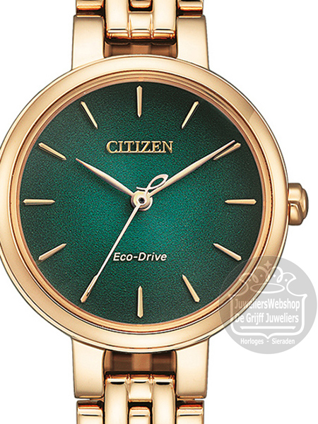 Citizen Eco-Drive - EM0993-82Z - horloge dames - Groen - Afbeelding 2