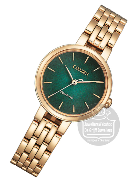 Citizen Eco-Drive - EM0993-82Z - horloge dames - Groen - Afbeelding 5