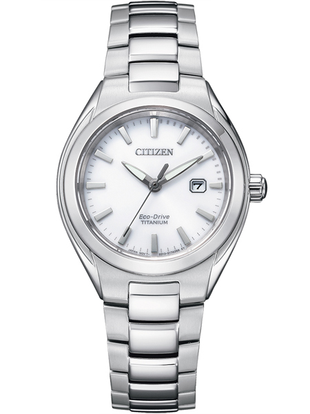 Citizen EW2610-80A Titanium horloge dames Eco-Drive Wit