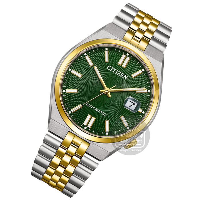 Citizen horloge NK0024-54X tsuyosa heren automaat groen bicolor