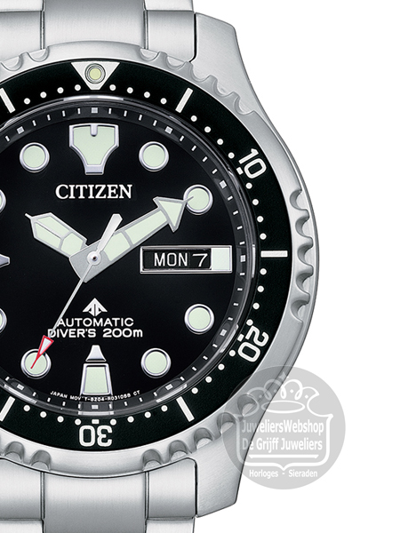 Citizen NY0140-80EE horloge Automatic Zwart - Afbeelding 2