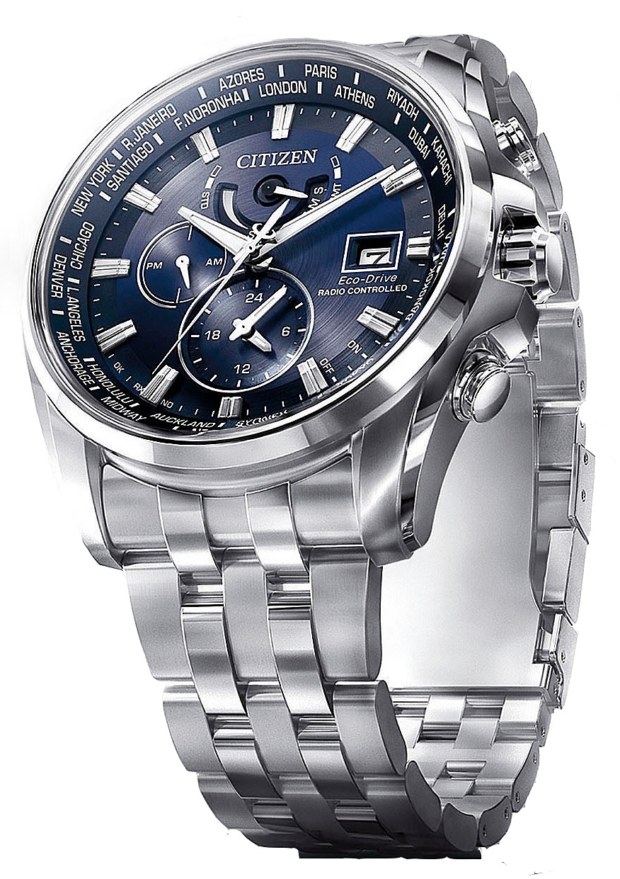 Citizen Radio Controlled AT9030-55L horloge Dual Time Eco-Drive - Afbeelding 2