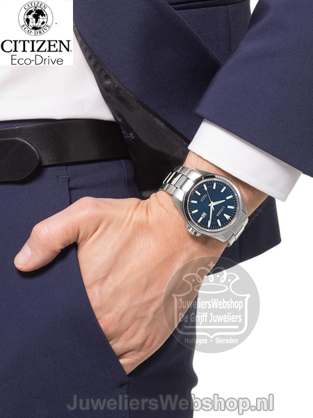 Citizen BM7470-84L horloge Eco-Drive Blauw Titanium - Afbeelding 4
