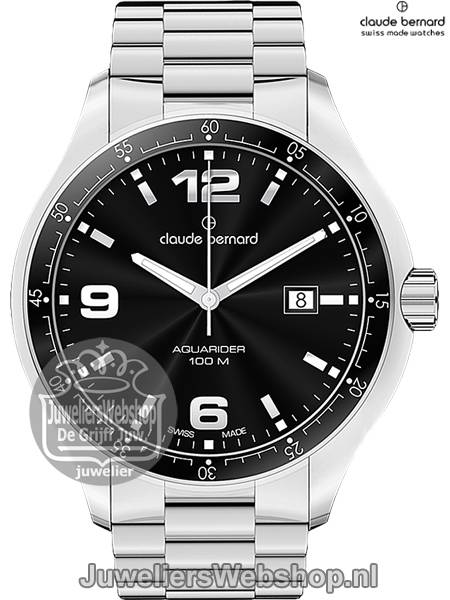 Claude Bernard horloge 70165-3-NIN heren Aquarider - Afbeelding 4