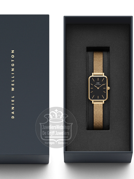 Daniel Wellington Horloge Quadro Pressed Evergold Black DW00100557 - Afbeelding 4