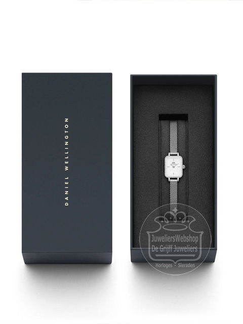 Daniel Wellington Horloge Quadro Mini Lumine Bezel Silver DW00100732 - Afbeelding 4