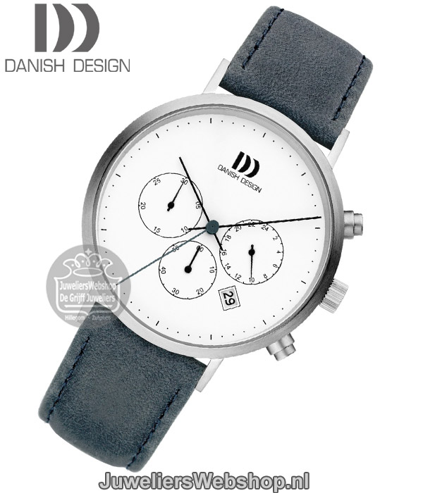 Danish Design horloge Berlin IQ22Q1245 Chrono Blauw - Afbeelding 2