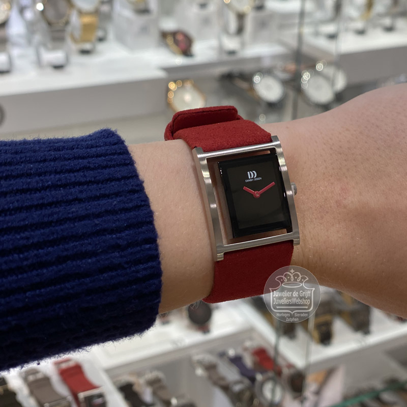 Danish Design horloge Pico Portrait IV24Q1292 Rood - Afbeelding 4