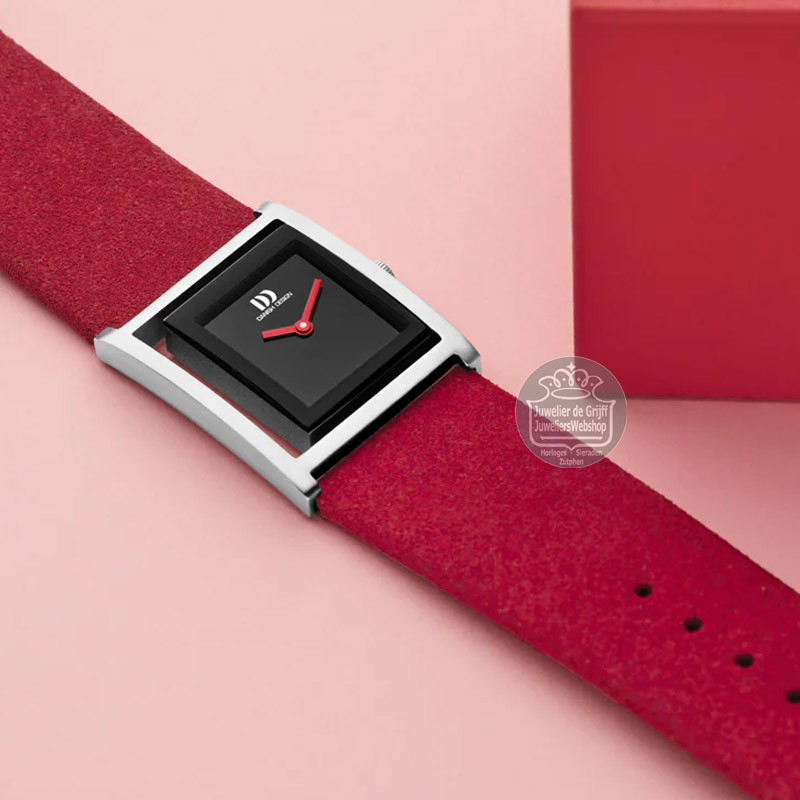 Danish Design horloge Pico Portrait IV24Q1292 Rood - Afbeelding 6
