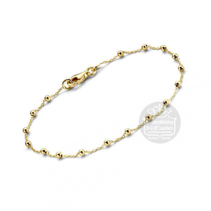 Excellent Jewelry Amband AW106732 geelgoud bolletjes - Afbeelding 3