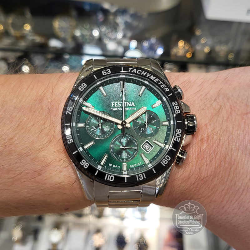 Festina F20560-4 Herenhorloge Chronograaf Groen - Afbeelding 3