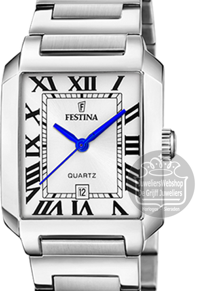 Festina F20679-1 dameshorloge On the Square Staal Zilver - Afbeelding 3