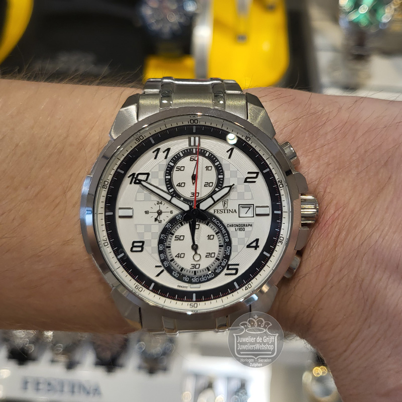 Festina F6842-2 Herenhorloge Chrono Zilver - Afbeelding 4