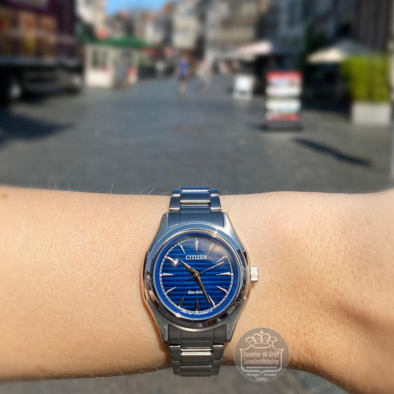 Citizen Eco-Drive FE2110-81L horloge dames Elegance Blauw - Afbeelding 4
