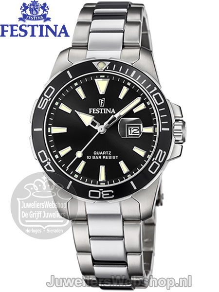 Festina F20503-4 Dameshorloge Zwart - Afbeelding 3