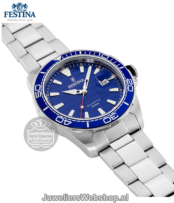 Festina F20360-1 Herenhorloge Sport Blauw - Afbeelding 4