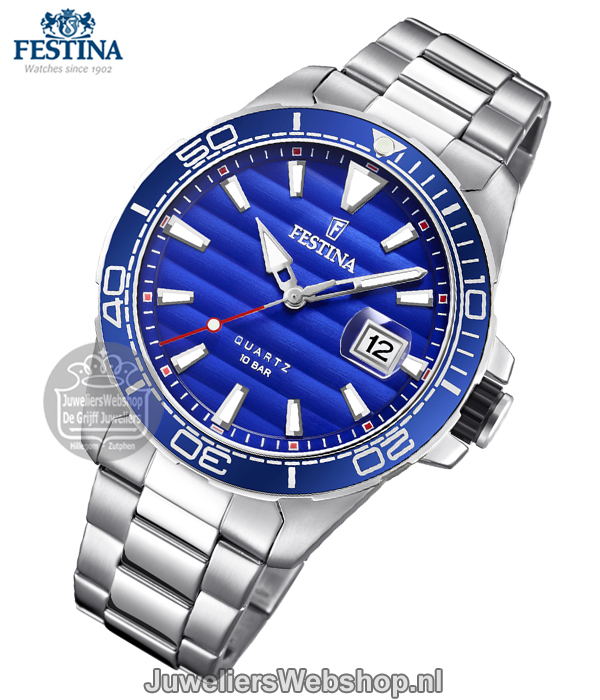 Festina F20360-1 Herenhorloge Sport Blauw - Afbeelding 3