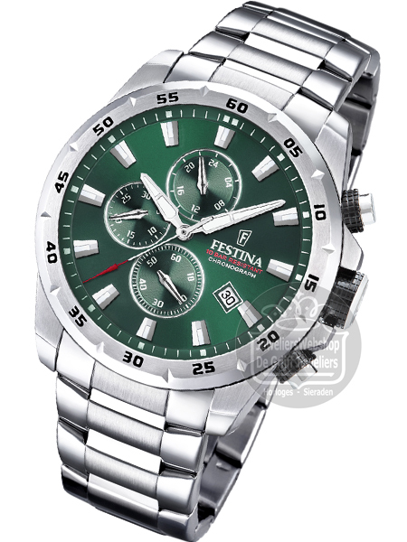 Festina F20463-3 Herenhorloge Chronograaf Groen - Afbeelding 3