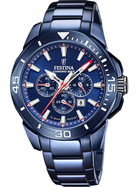 Festina F20643-1 Chrono Bike Horloge 2022 Blauw