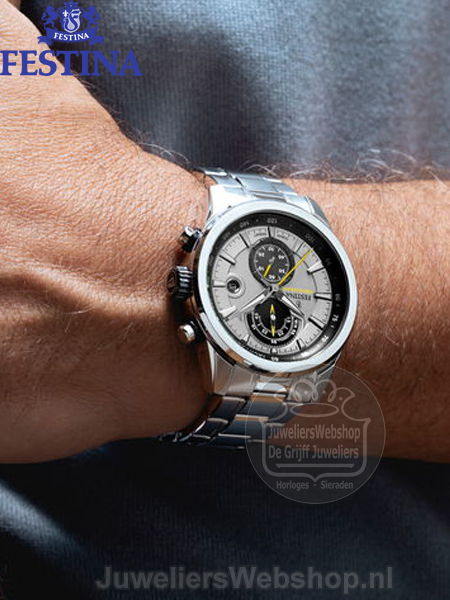 Festina F20694-4 Herenhorloge Chronograaf Grijs - Afbeelding 3