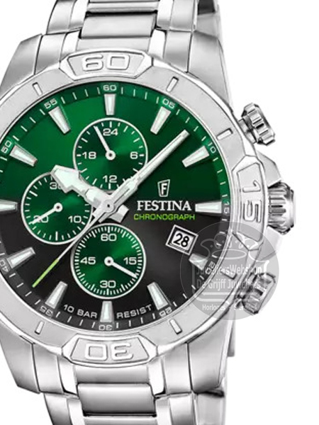 Festina F20704-5 Herenhorloge Chronograaf Groen - Afbeelding 3
