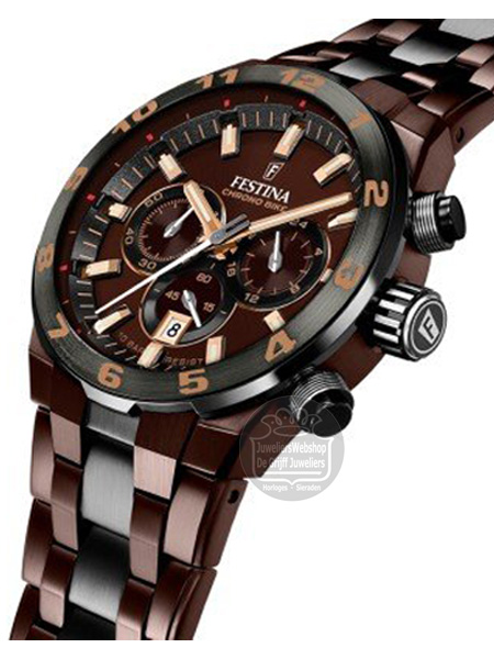 Festina F20708-1 Chrono Bike Special Edition Horloge 2024 Bruin - Afbeelding 4
