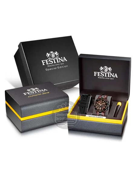 Festina F20708-1 Chrono Bike Special Edition Horloge 2024 Bruin - Afbeelding 5