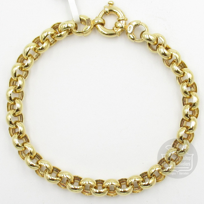 Fjory Gouden Jasseron Armband 40-J0821 21cm