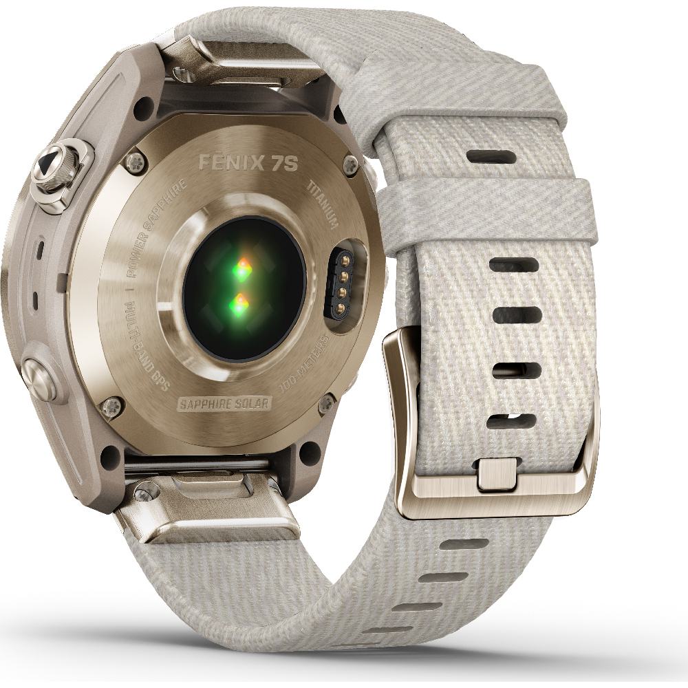 Garmin Fenix 7S Sapphire Solar horloge 010-02539-39 GPS 42mm nylon band - Afbeelding 5