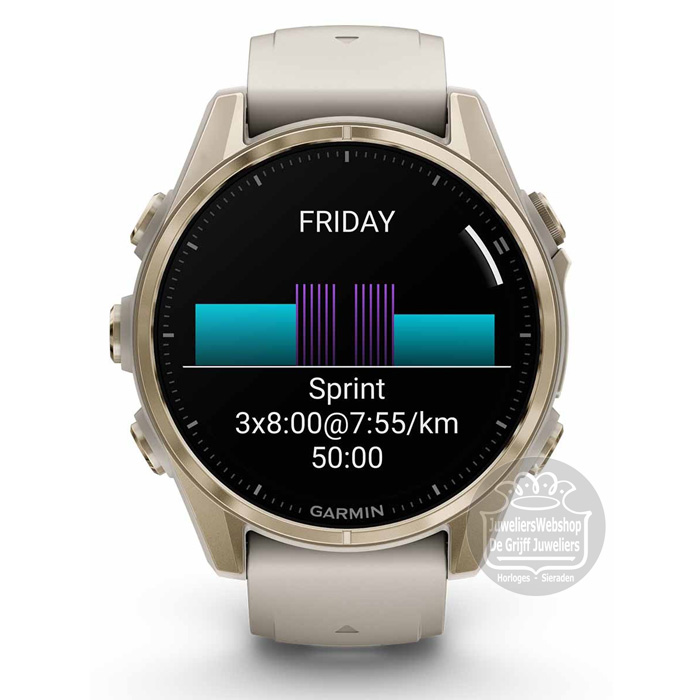 Garmin Fenix 8 Sapphire Amoled horloge 010-02903-11 GPS 43mm - Afbeelding 4