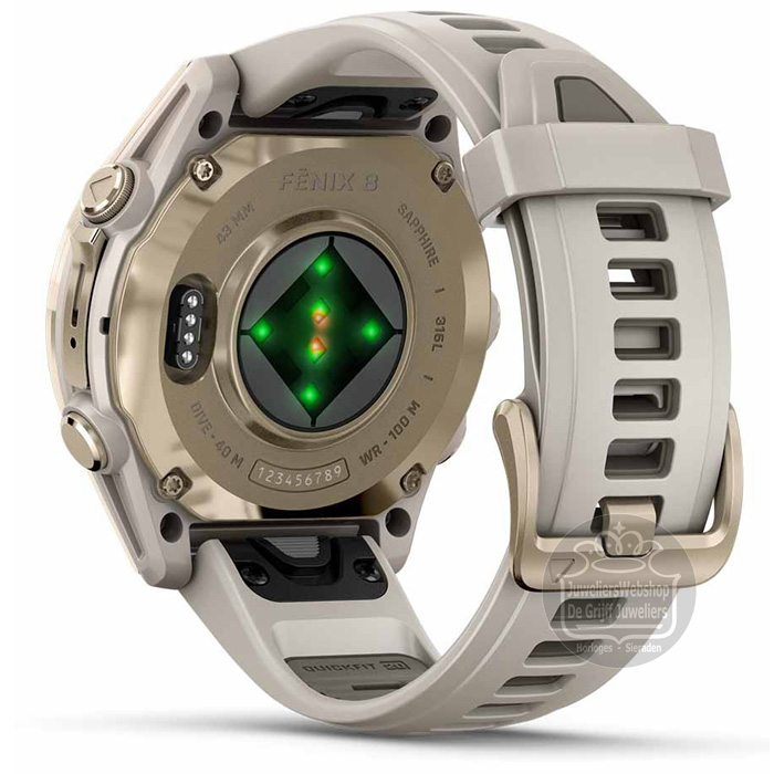 Garmin Fenix 8 Sapphire Amoled horloge 010-02903-11 GPS 43mm - Afbeelding 6