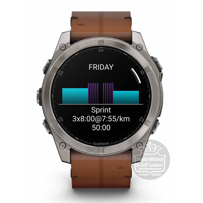 Garmin Fenix 8 Sapphire Amoled horloge 010-02905-40 GPS 51mm - Afbeelding 5