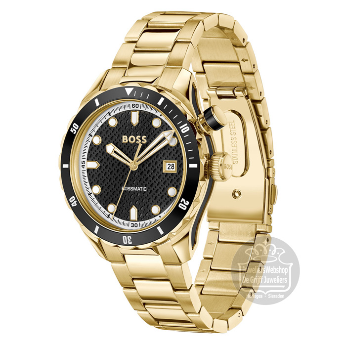 Hugo Boss BOSSMATIC Horloge HB1514180 heren goldplated - Afbeelding 4