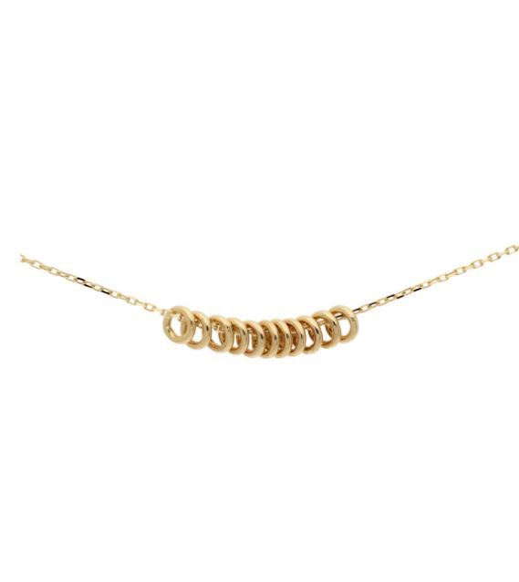 Jackie Gold Eleven Rings Necklace JKN20.086 - Afbeelding 4