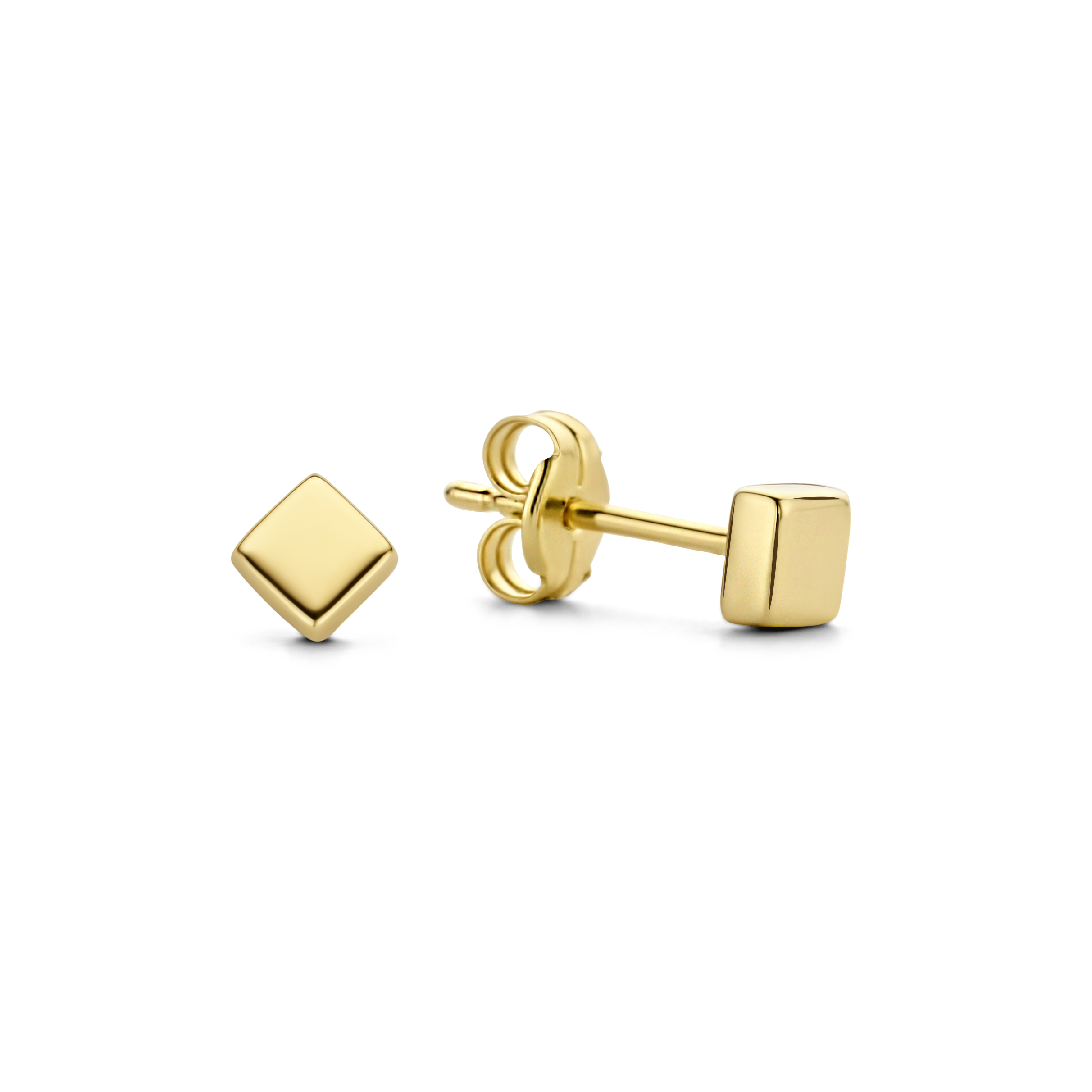 Jackie Gold Block Studs JKE20.065