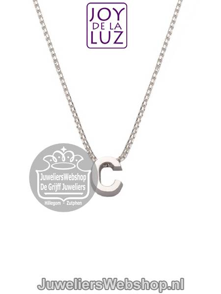 JOY de la LUZ Initials Si-C letter C ketting 38-41cm - Afbeelding 2