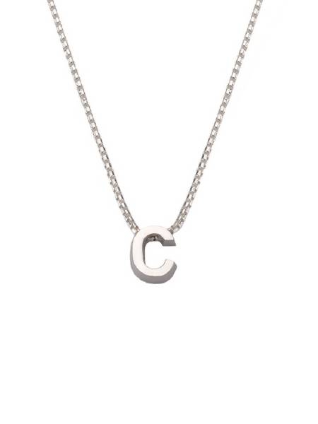 JOY de la LUZ Initials Si-C letter C ketting 38-41cm