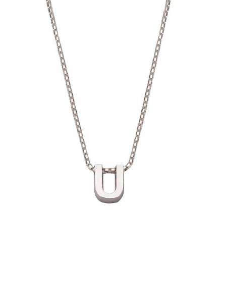 JOY de la LUZ Initials Si-U letter U ketting 38-41cm