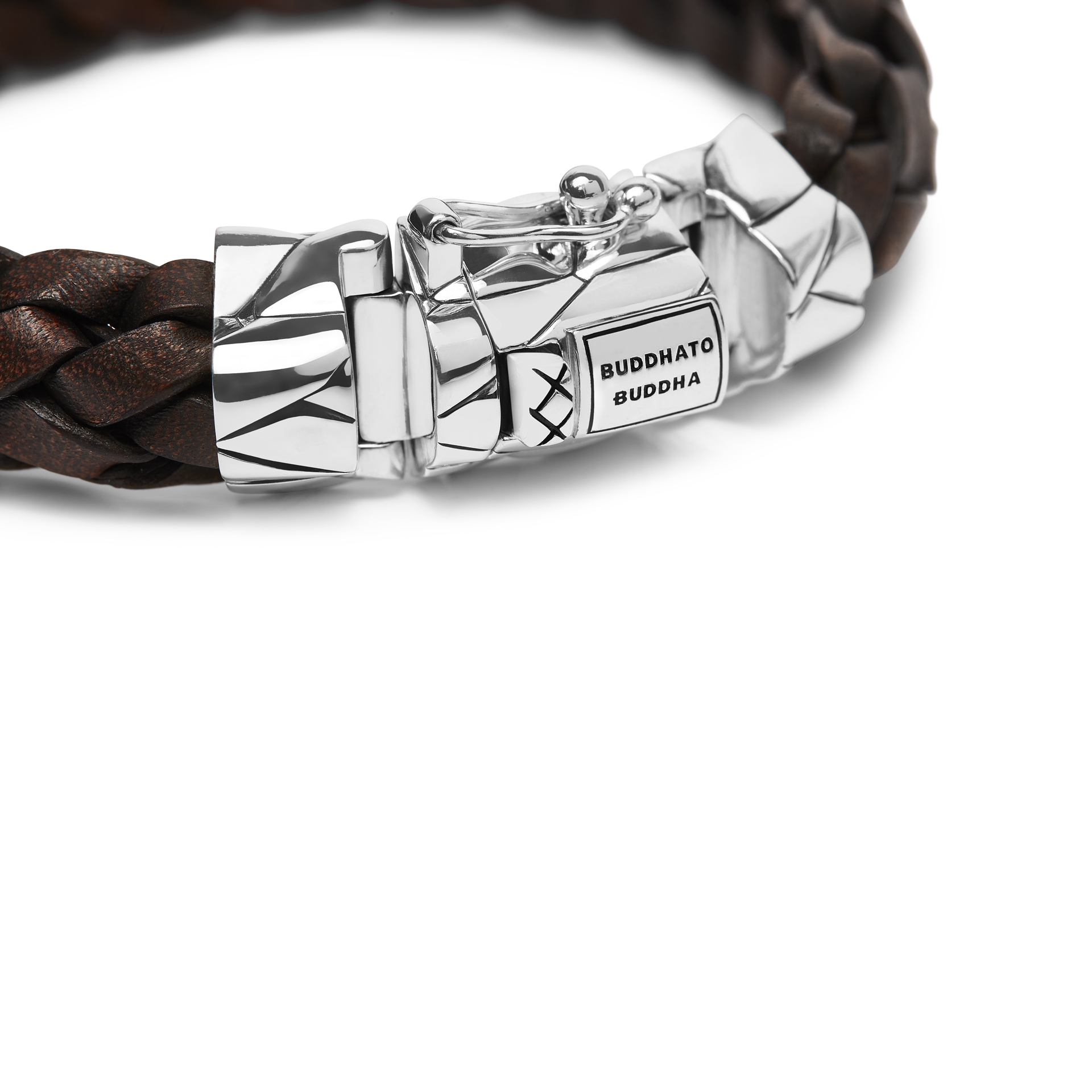 Buddha to Buddha Armband 127BR Mangky Leather Brown Size E+ 20cm - Afbeelding 2