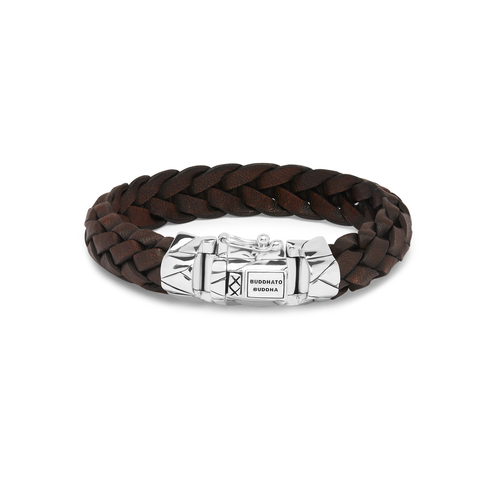 Buddha to Buddha Armband 127BR Mangky Leather Brown Size E+ 20cm