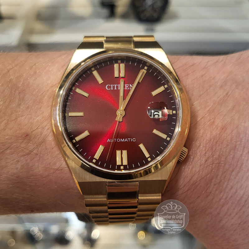 Citizen NJ0153-82X horloge Automatic Rood Tsuyosa goldplated - Afbeelding 5