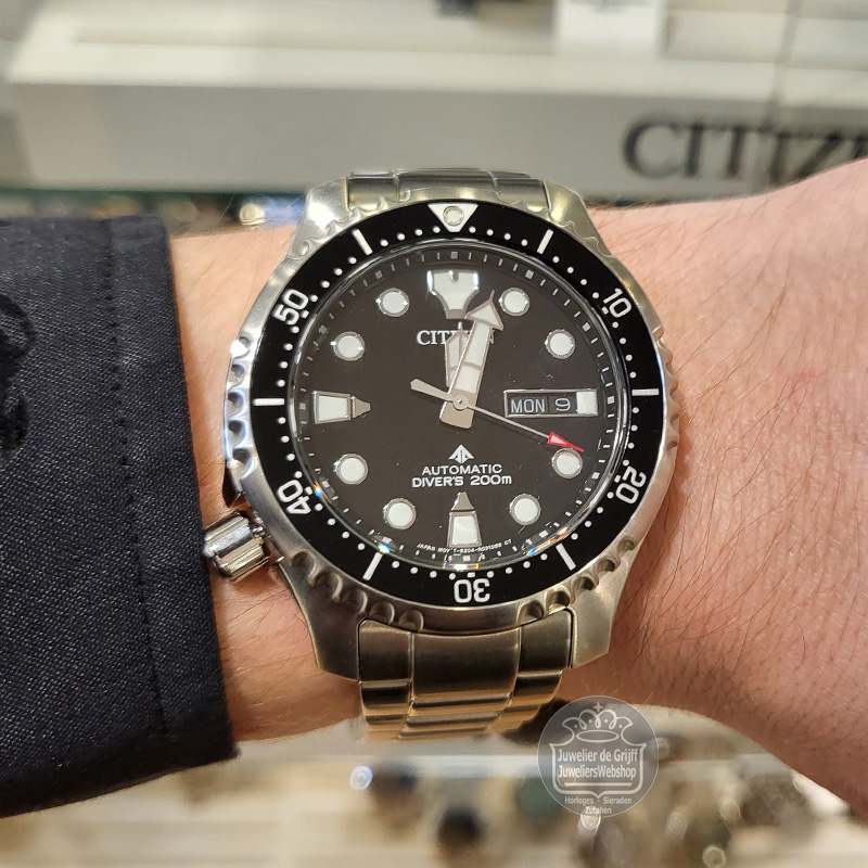 Citizen NY0140-80EE horloge Automatic Zwart - Afbeelding 6