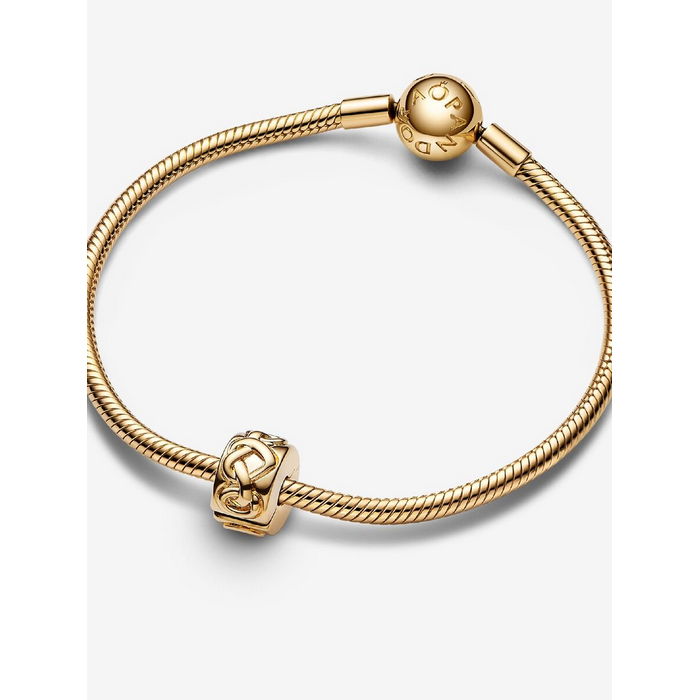 Pandora Clip Goldplated Knotted Hearts 768035C00 - Afbeelding 3