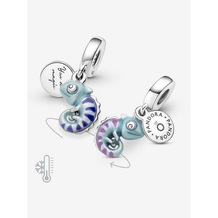 Pandora Bedel Silver Kleurveranderende Kameleon Charm 791676C01 - Afbeelding 3